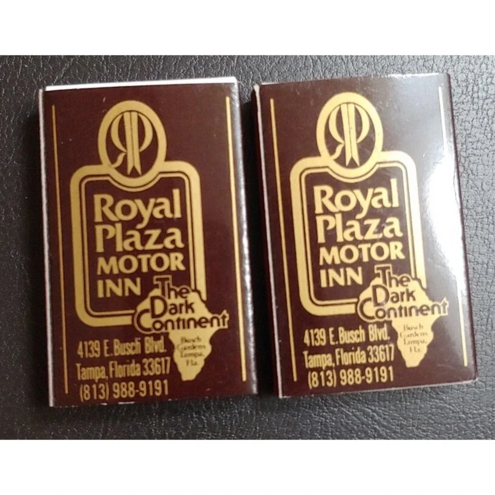 Walt Disney World Village Hotel Royal Plaza Soap Box Shower Cap Matchbook Vntg